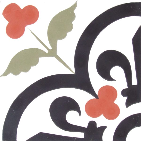 Zementfliesen 4180 - Echte Handarbeit aus eigener Manufaktur in Marokko