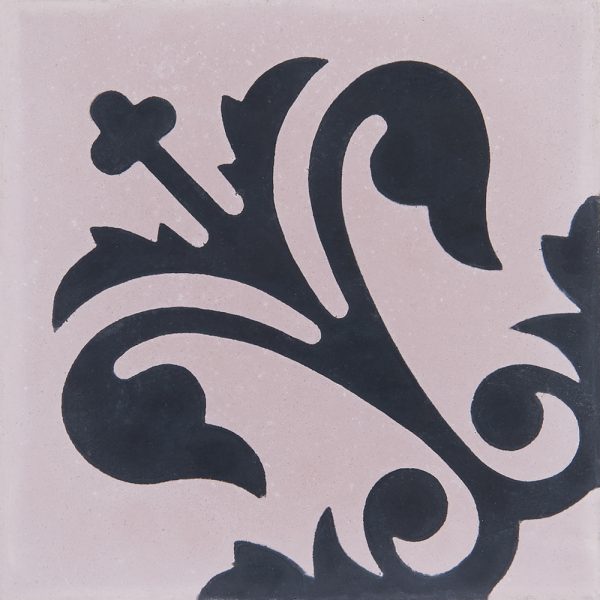 Zementfliese 600 | Design: floral